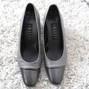 Vintage Leather Amalfi Silver Leather Pump